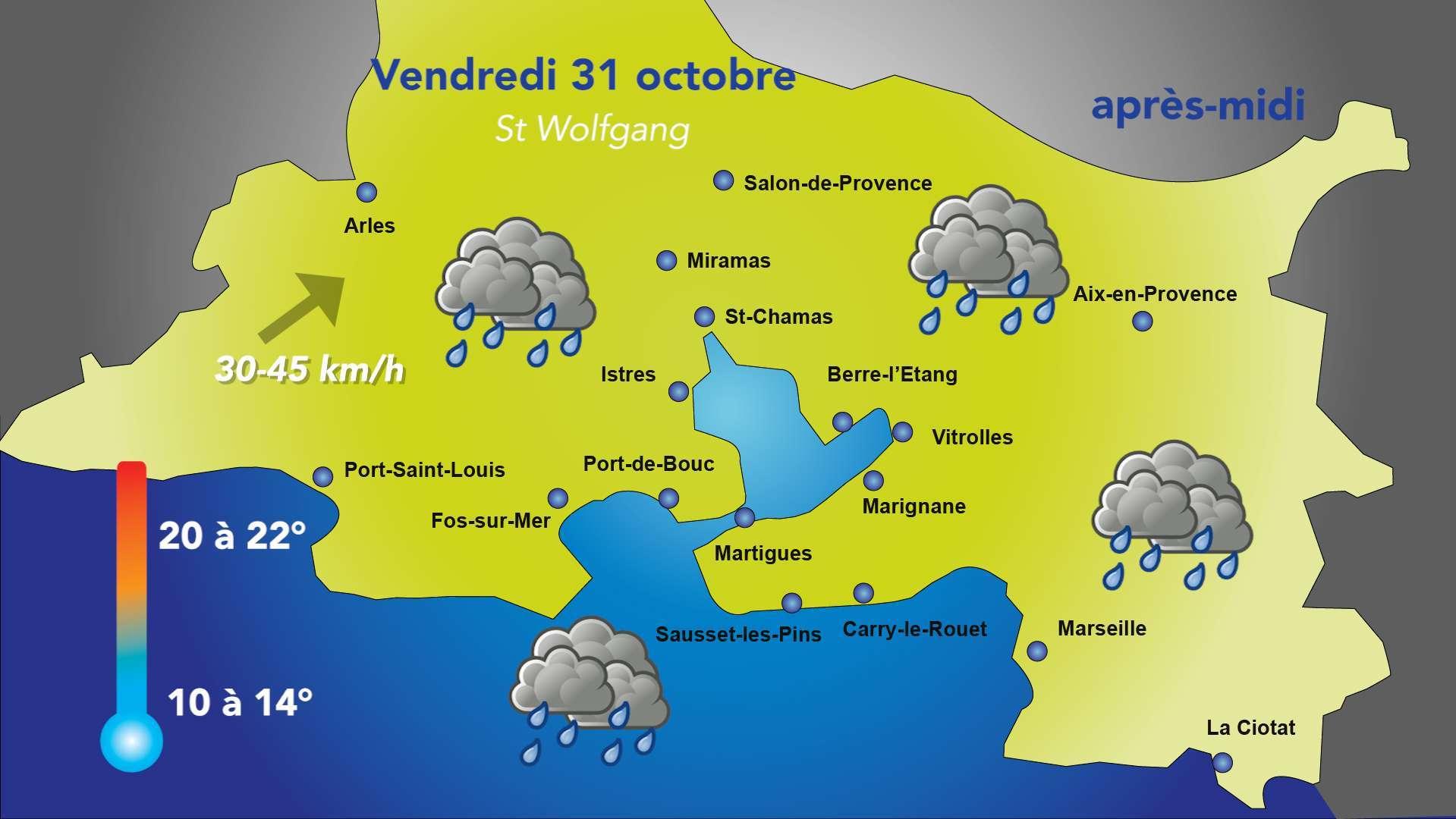 Météo : risque d'averses en ce vendredi