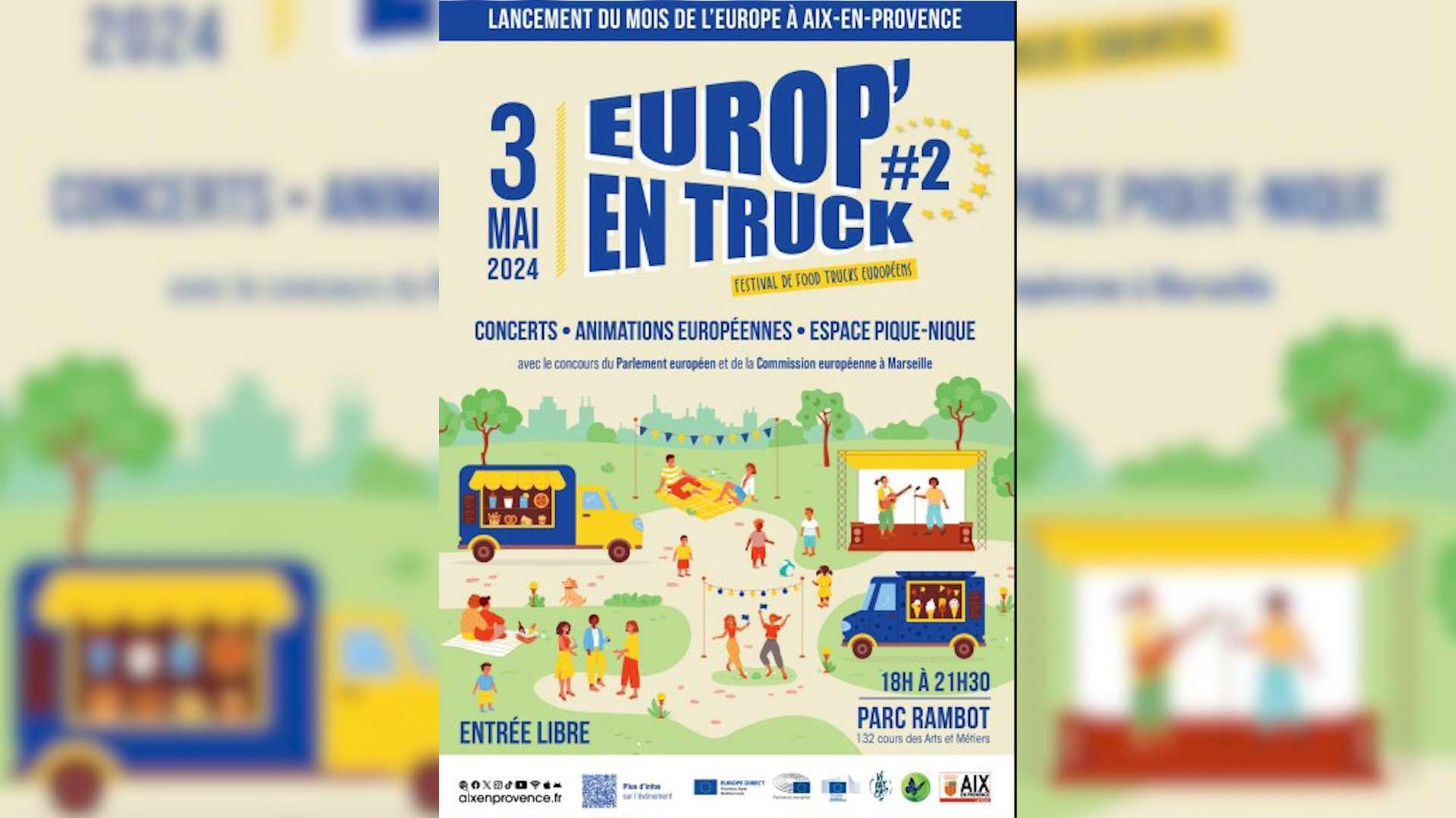 Le "Mois de l'Europe" à Aix démarre avec un festival de food trucks vendredi